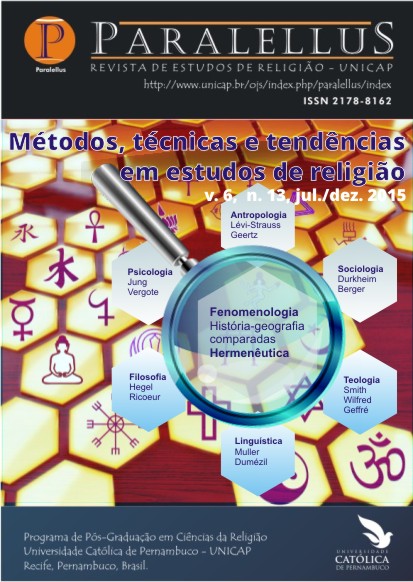 					Visualizza V. 6 N. 13 (2015): DOSSIÊ MÉTODOS, TÉCNICAS E TENDÊNCIAS DE PESQUISA EM ESTUDOS DE RELIGIÃO
				